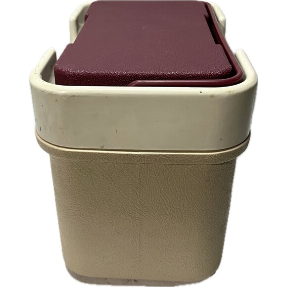 Vintage Thermos L'il SunPacker 6.5 Qt Burgundy Beach Pool Cooler Lock Lid USA - Picture 9 of 10